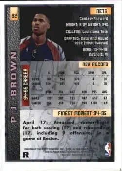 Back of P.J. Brown