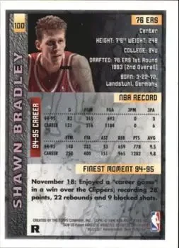 Back of Shawn Bradley