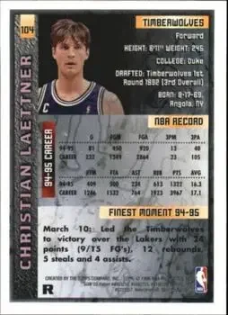 Back of Christian Laettner