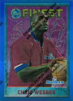 1995-96 Finest #144 Refractors Chris Webber
