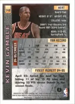 Back of Kevin Gamble
