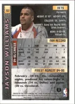 Back of Jayson Williams
