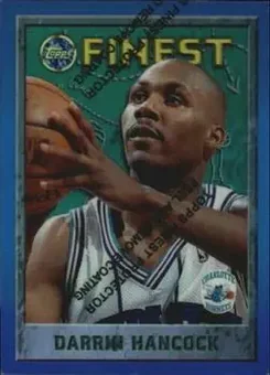 1995-96 Finest - Refractors #157 - Darrin Hancock - Charlotte Hornets 1995-96 Finest - Refractors #157 - Darrin Hancock - Charlotte Hornets