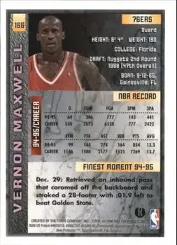 Back of Vernon Maxwell