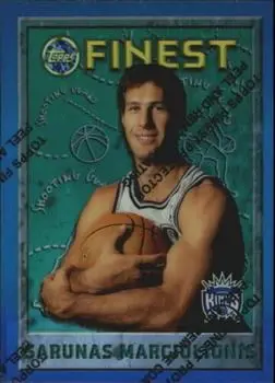 1995-96 Finest #173 Refractors Šarūnas Marčiulionis