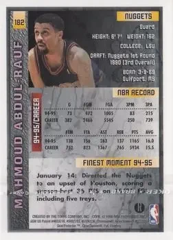 Back of Mahmoud Abdul-Rauf