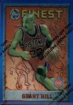 1995-96 Finest - Refractors #190 - Grant Hill - Detroit Pistons