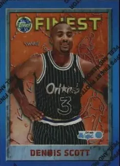 1995-96 Finest - Refractors #199 - Dennis Scott - Orlando Magic