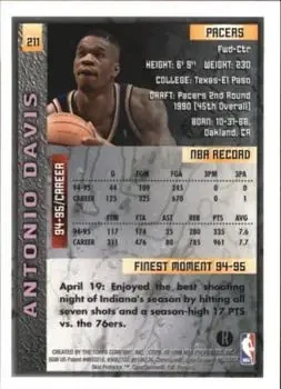 Back of Antonio Davis
