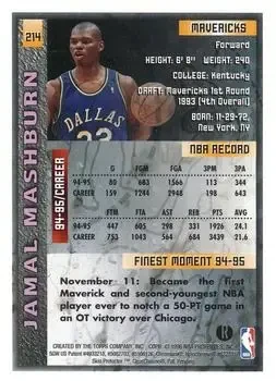 Back of Jamal Mashburn