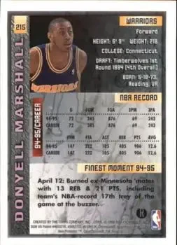 Back of Donyell Marshall