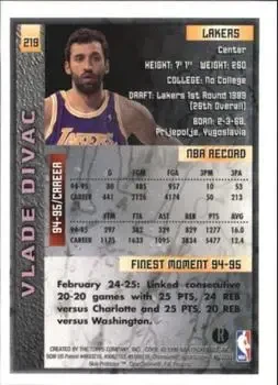 Back of Vlade Divac