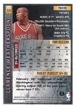 Back of Clarence Weatherspoon