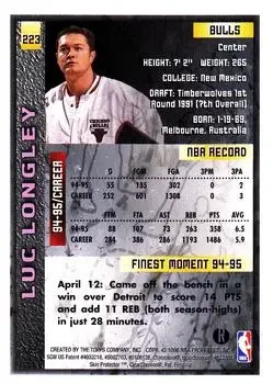 Back of Luc Longley