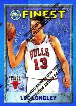 1995-96 Finest - Refractors #223 - Luc Longley - Chicago Bulls