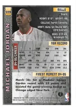 Back of Michael Jordan