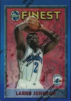 1995-96 Finest - Refractors #233 - Larry Johnson - Charlotte Hornets