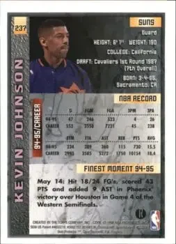 Back of Kevin Johnson