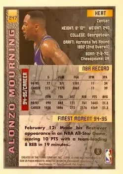 Back of Alonzo Mourning