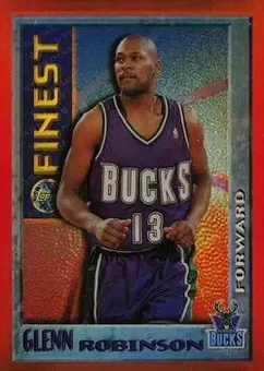 1995-96 Finest - Mystery Finest Bordered Refractors #M10 - Glenn Robinson - Milwaukee Bucks
