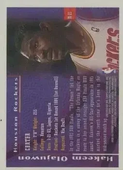 Back of Hakeem Olajuwon