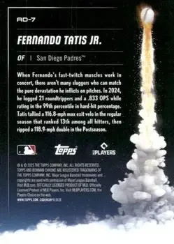 Back of Fernando Tatis Jr.
