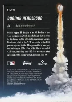 Back of Gunnar Henderson