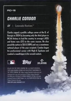 Back of Charlie Condon