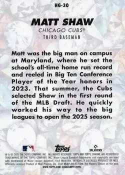 Back of Matt Shaw