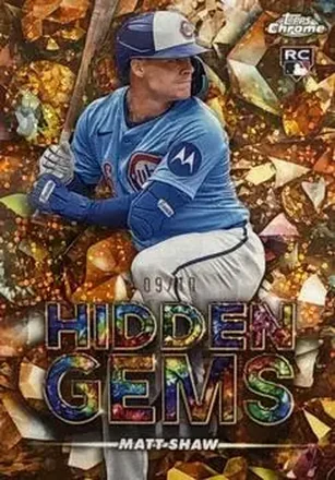 2025 Bowman Chrome #HG-30 Hidden Gems Citrine Matt Shaw