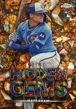 2025 Bowman Chrome #HG-30 Hidden Gems Citrine Matt Shaw
