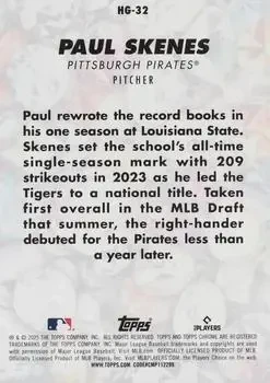 Back of Paul Skenes