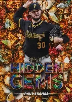 2025 Bowman Chrome #HG-32 Hidden Gems Citrine Paul Skenes