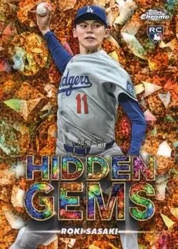 2025 Bowman Chrome #HG-33 Hidden Gems Citrine Roki Sasaki