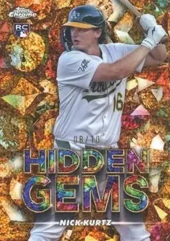 2025 Bowman Chrome #HG-36 Hidden Gems Citrine Nick Kurtz