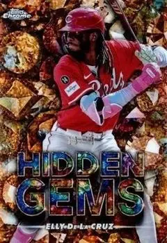 2025 Bowman Chrome #HG-38 Hidden Gems Citrine Elly De La Cruz