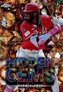 2025 Bowman Chrome #HG-38 Hidden Gems Citrine Elly De La Cruz