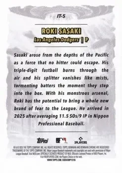 Back of Roki Sasaki