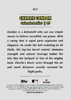 Back of Charlie Condon
