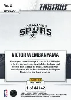 Back of Victor Wembanyama
