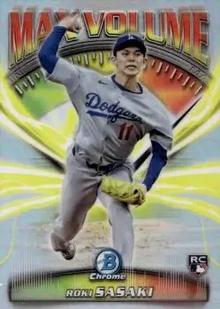 2025 Bowman Chrome #MV-1 Max Volume Roki Sasaki