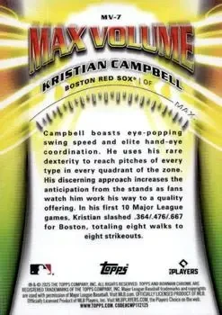 Back of Kristian Campbell