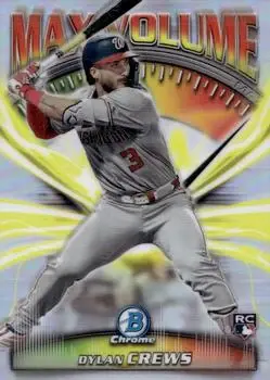 2025 Bowman Chrome #MV-9 Max Volume Dylan Crews