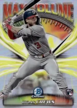 2025 Bowman Chrome #MV-9 Max Volume Dylan Crews
