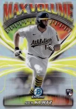 2025 Bowman Chrome #MV-11 Max Volume Nick Kurtz
