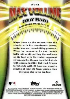 Back of Coby Mayo