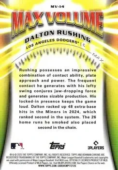 Back of Dalton Rushing