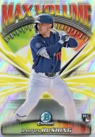 2025 Bowman Chrome #MV-14 Max Volume Dalton Rushing