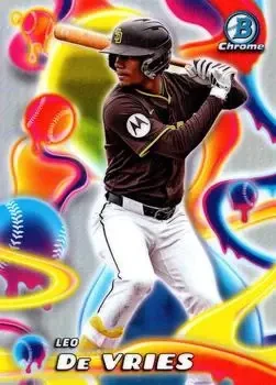 2025 Bowman Chrome #MM-8 Melt Mashers Leo De Vries