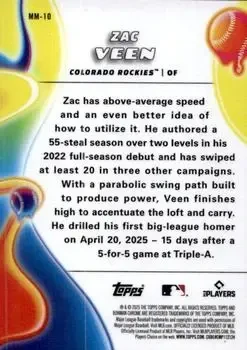 Back of Zac Veen